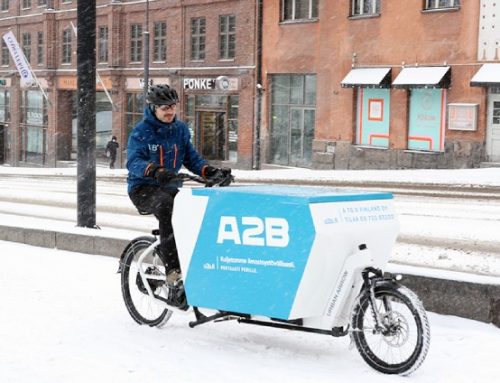 Pakettipisteen julkaisu: Pakettikuljetukset tavarapyörällä hoituivat läpi talven